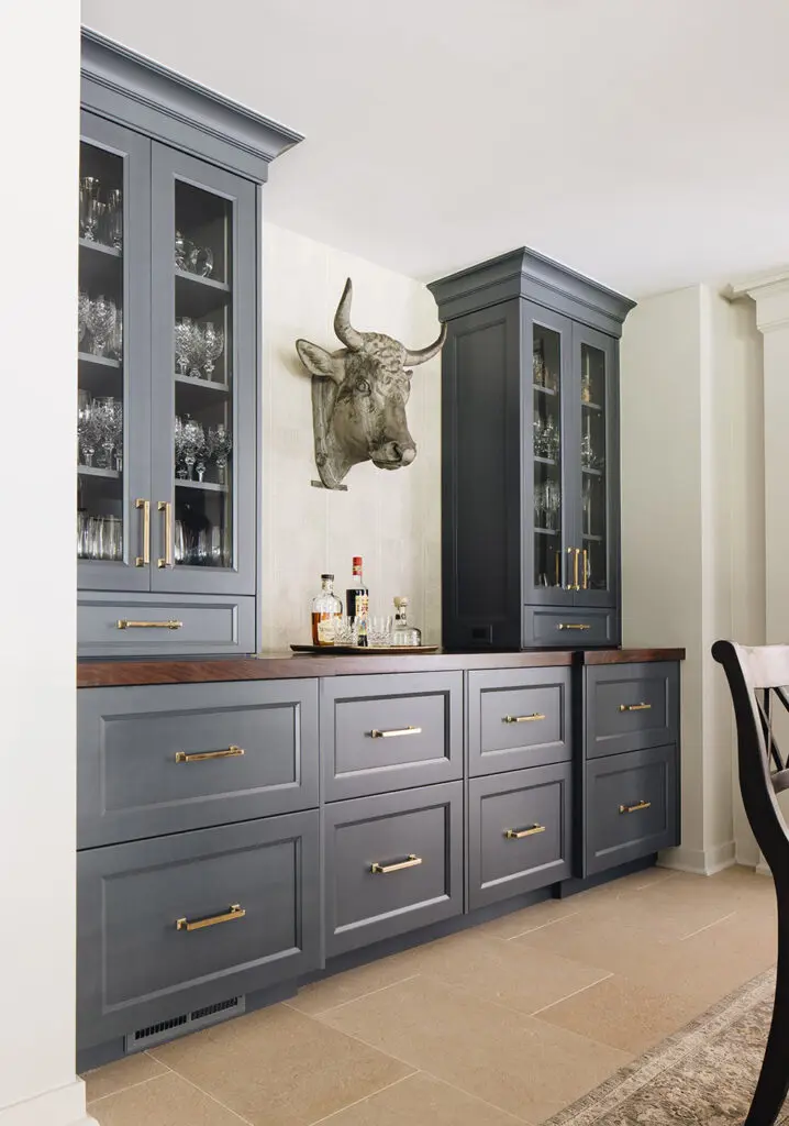 Buffet in a dining room