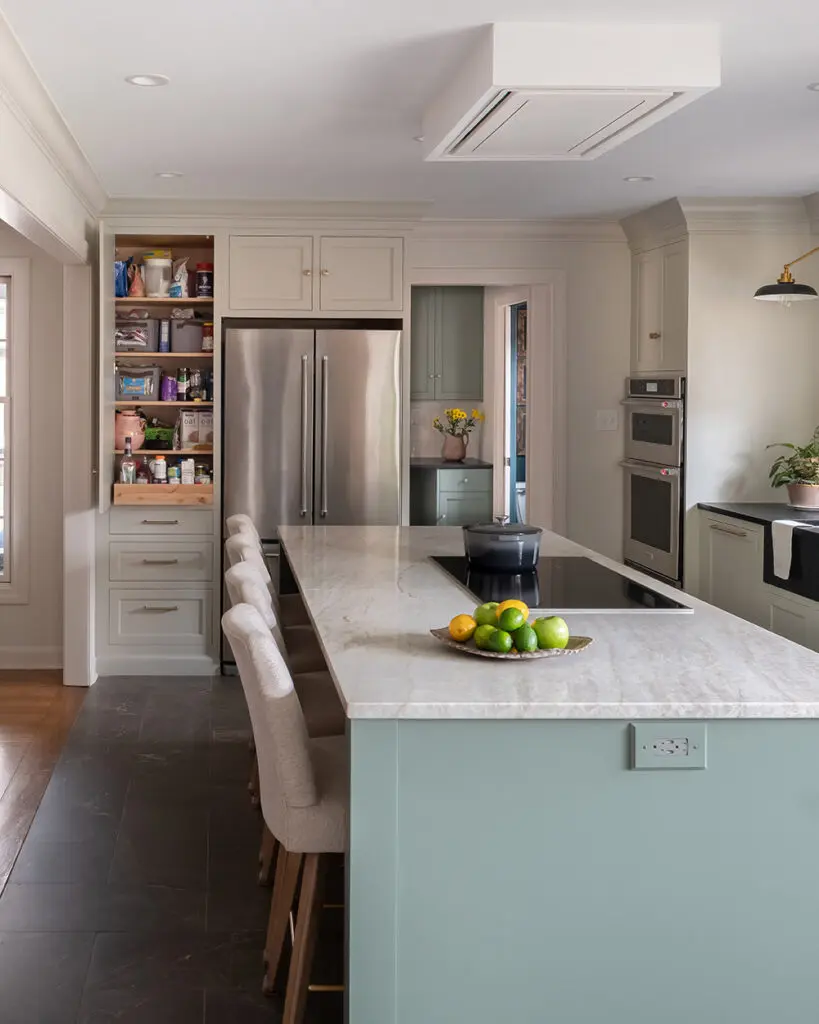 Kitchen with an island