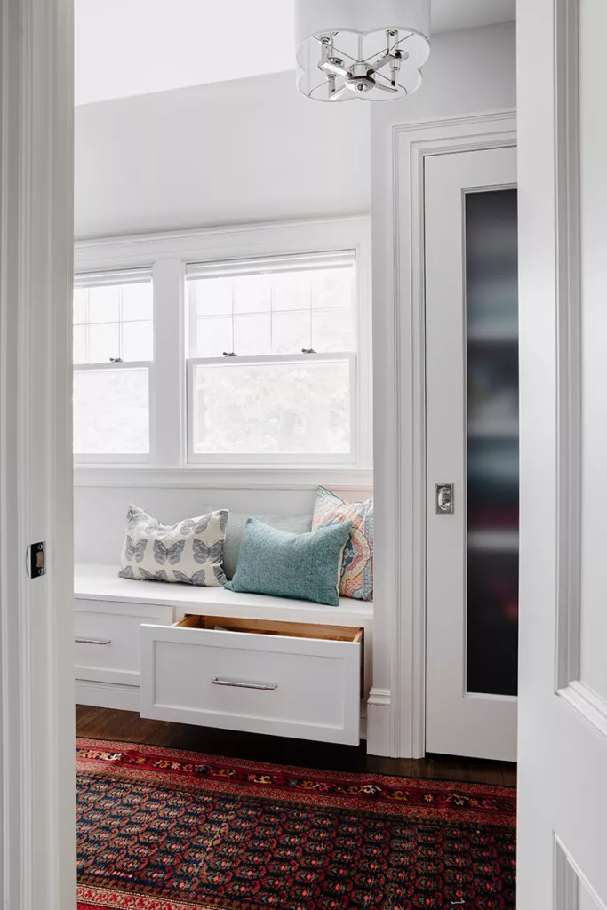 Custom cabinets in a room