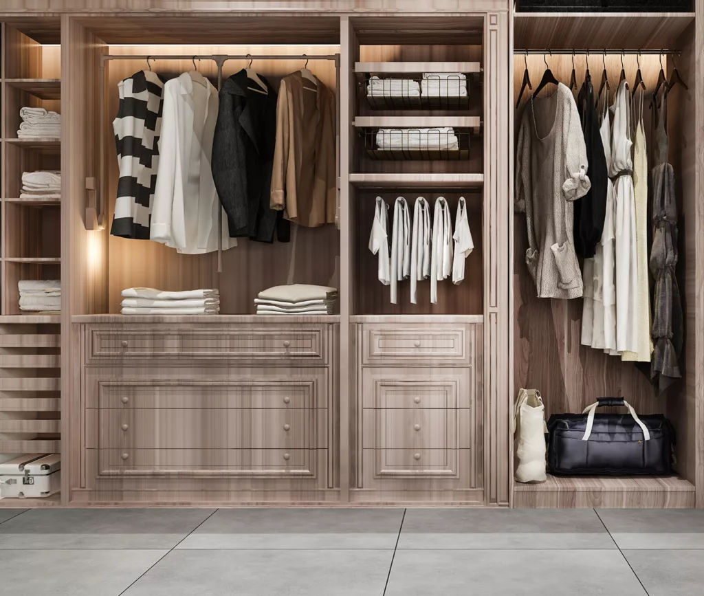 Closet cabinets