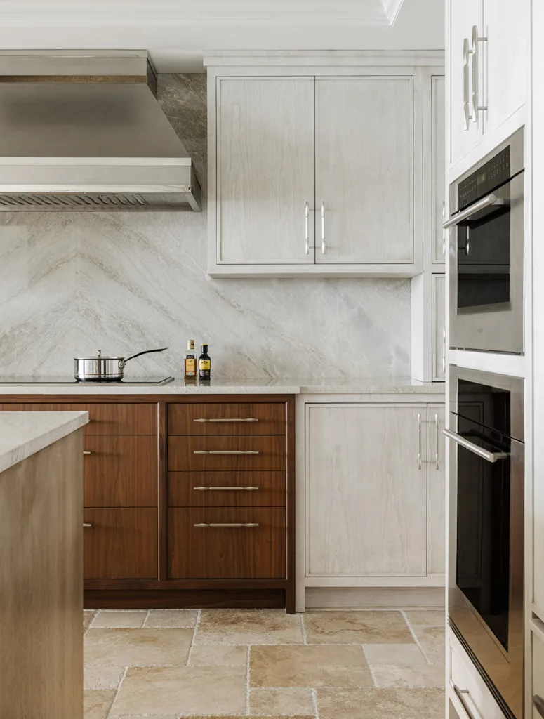 Kitchen with custom 2-tone cabinets