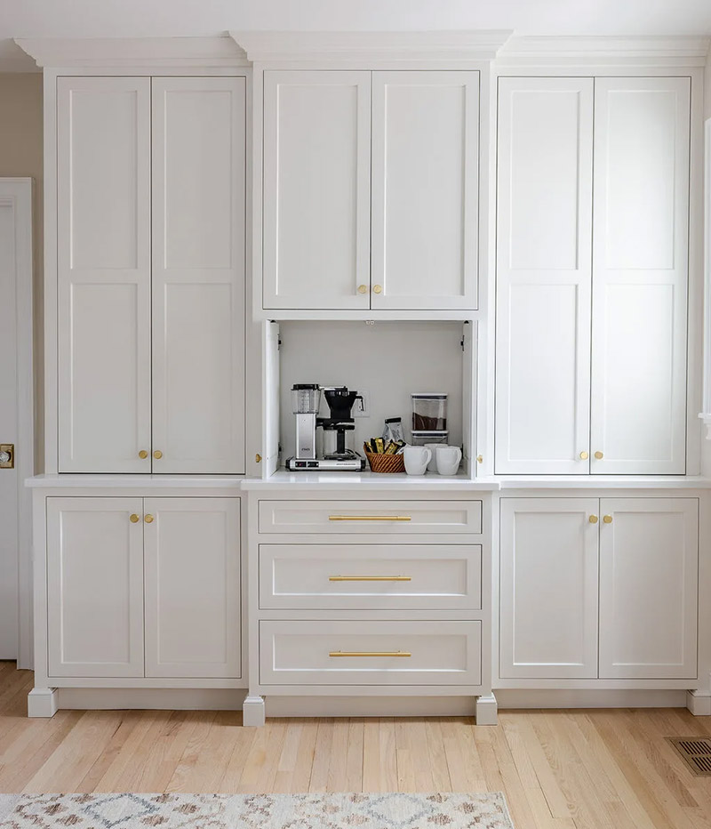 StoneHill custom cabinets coffee bar pantry