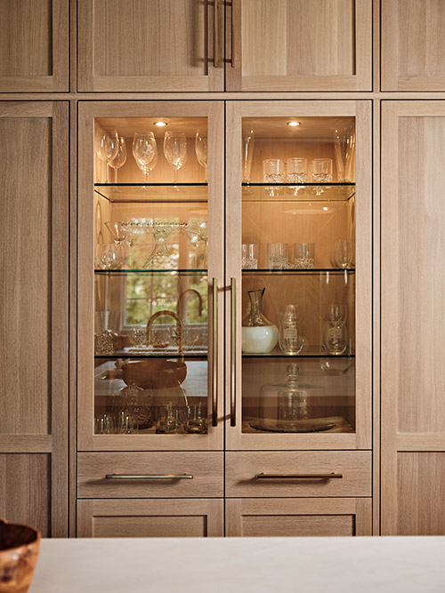 Cabinets with glass doors