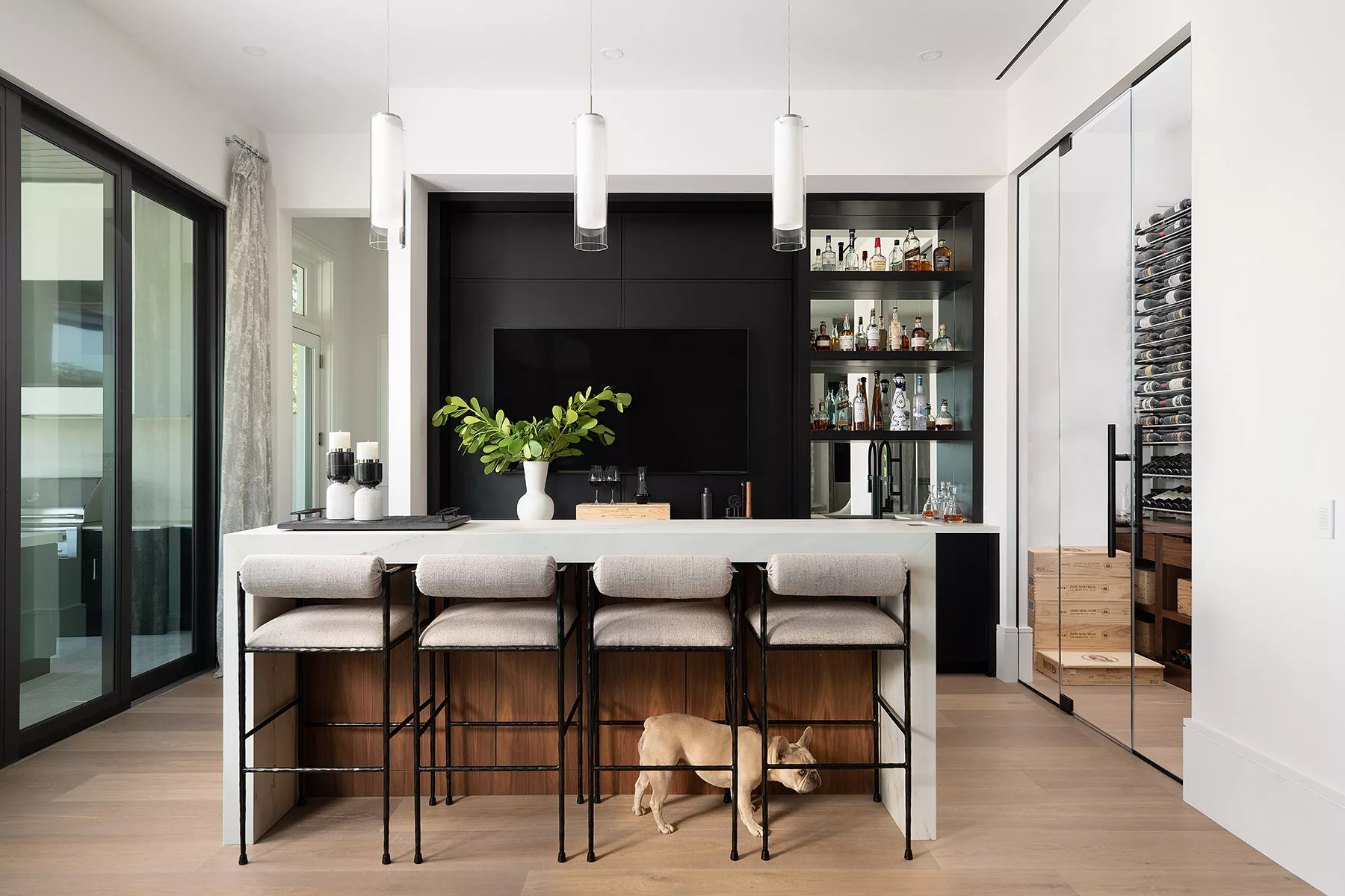 Wet bar luxury custom cabinets - Quality Custom Cabinetry
