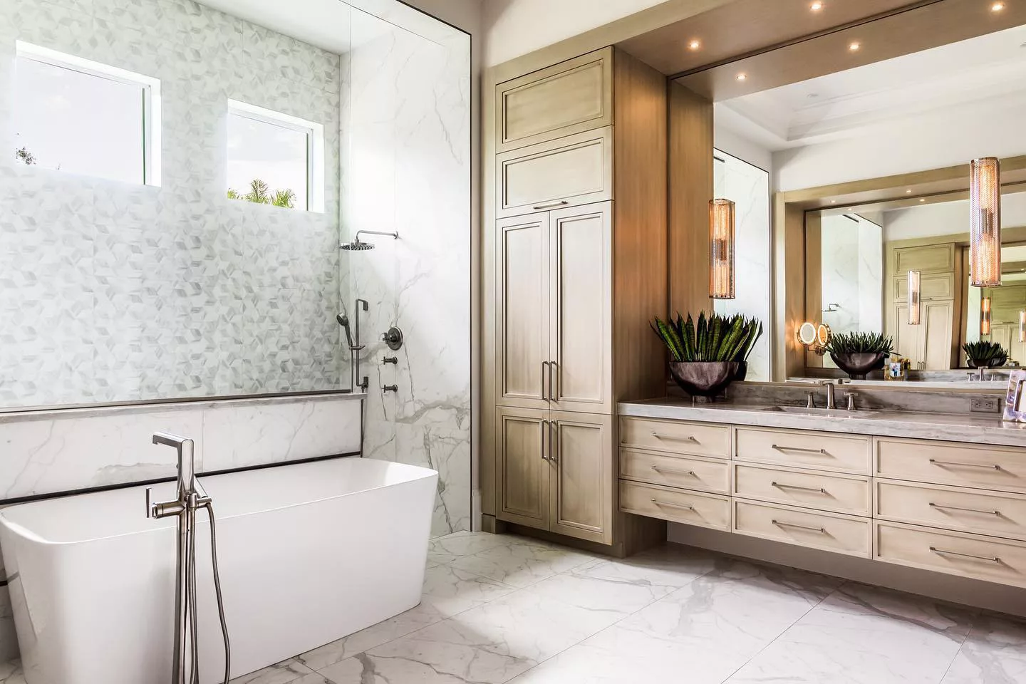 Bathroom vanity with integrated towel bars and personalized storage solutions