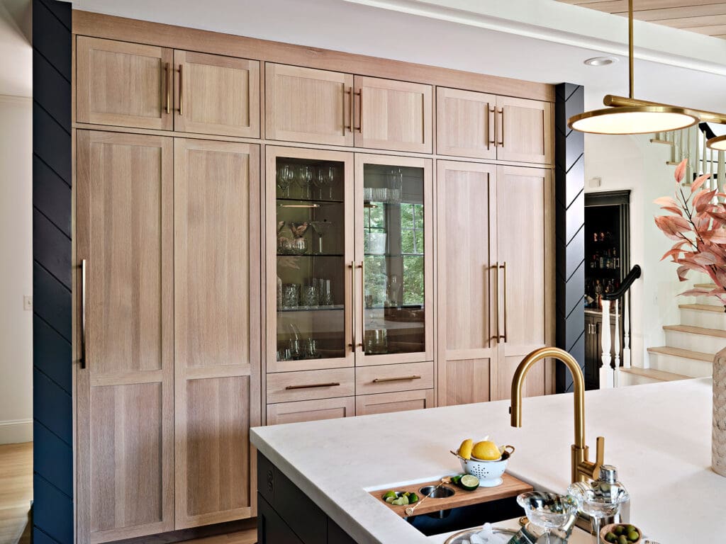 White oak cabinets